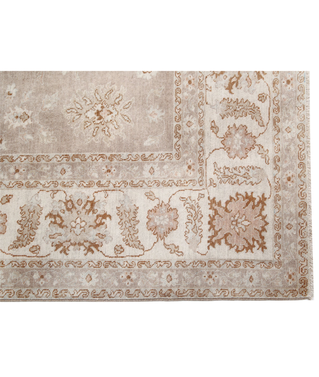 Hand Knotted Serenity Wool Rug - 7'10'' x 9'8'' 7'10'' x 9'8'' (235 X 290) / Taupe / Ivory