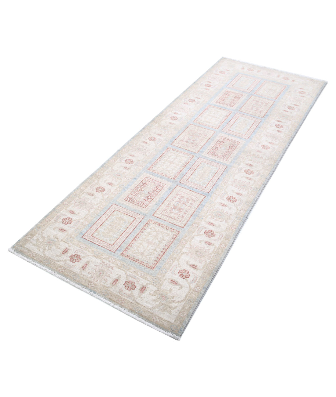 Alfombra de lana Serenity anudada a mano - 2'9'' x 7'4''