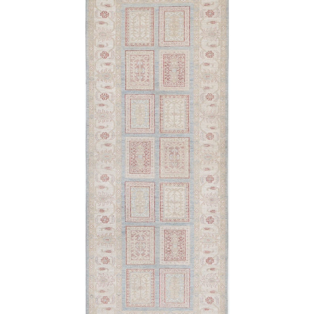 Alfombra de lana Serenity anudada a mano - 2'9'' x 7'4''