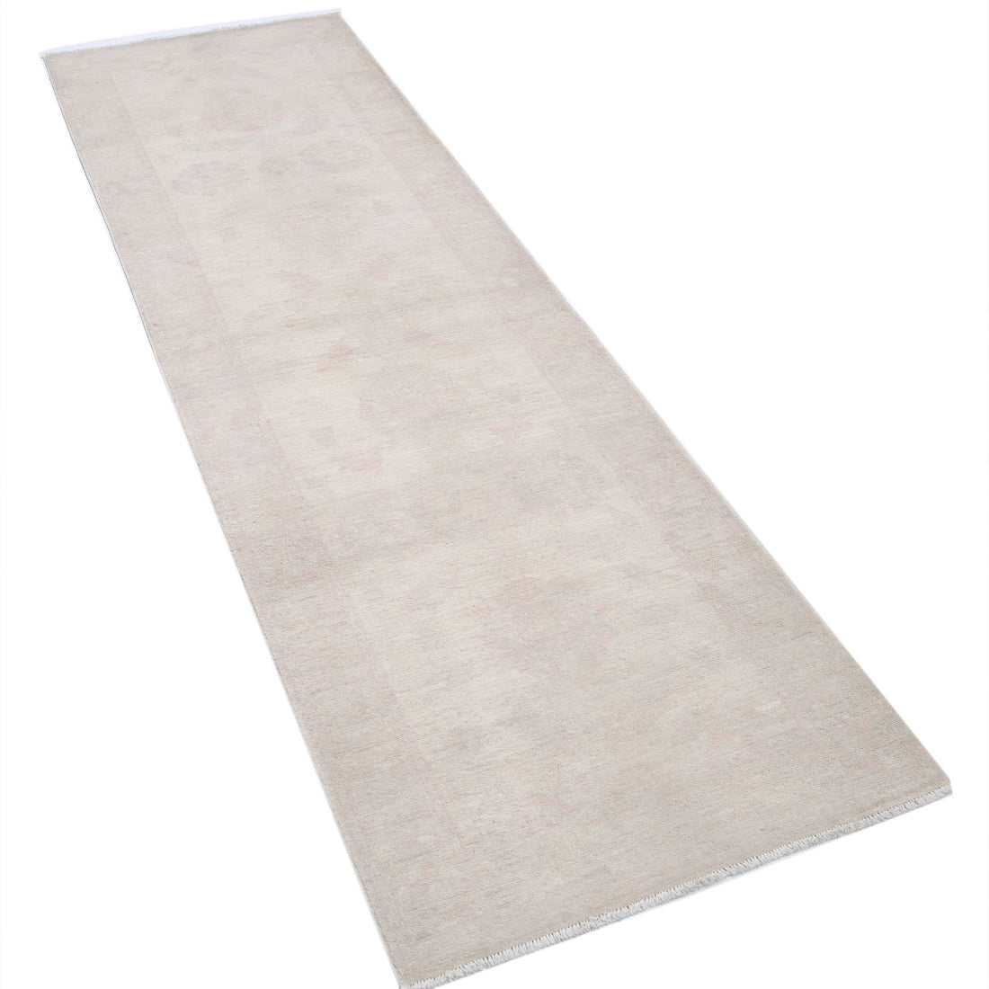 Alfombra de lana Serenity anudada a mano - 2'4'' x 7'8''