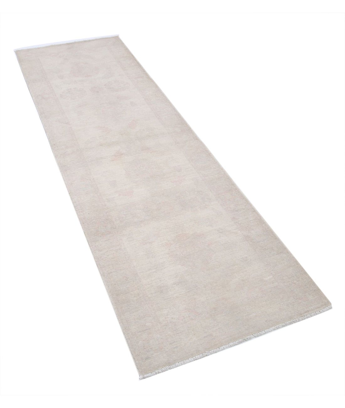 Alfombra de lana Serenity anudada a mano - 2'4'' x 7'8''