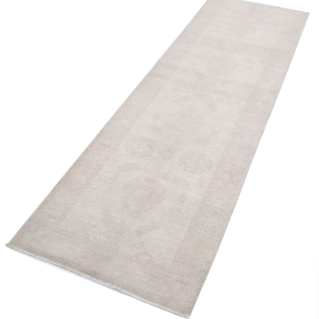 Alfombra de lana Serenity anudada a mano - 2'4'' x 7'8''