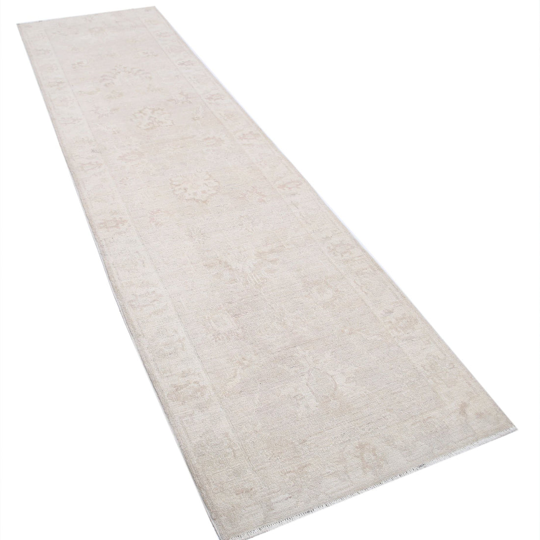 Alfombra de lana Serenity anudada a mano - 2'8'' x 9'5''