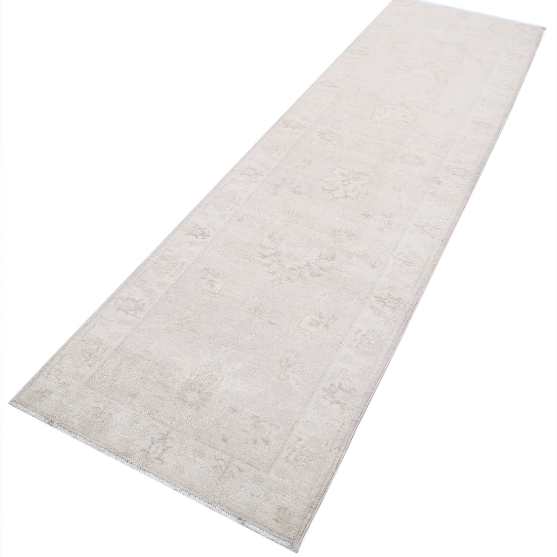 Alfombra de lana Serenity anudada a mano - 2'8'' x 9'5''