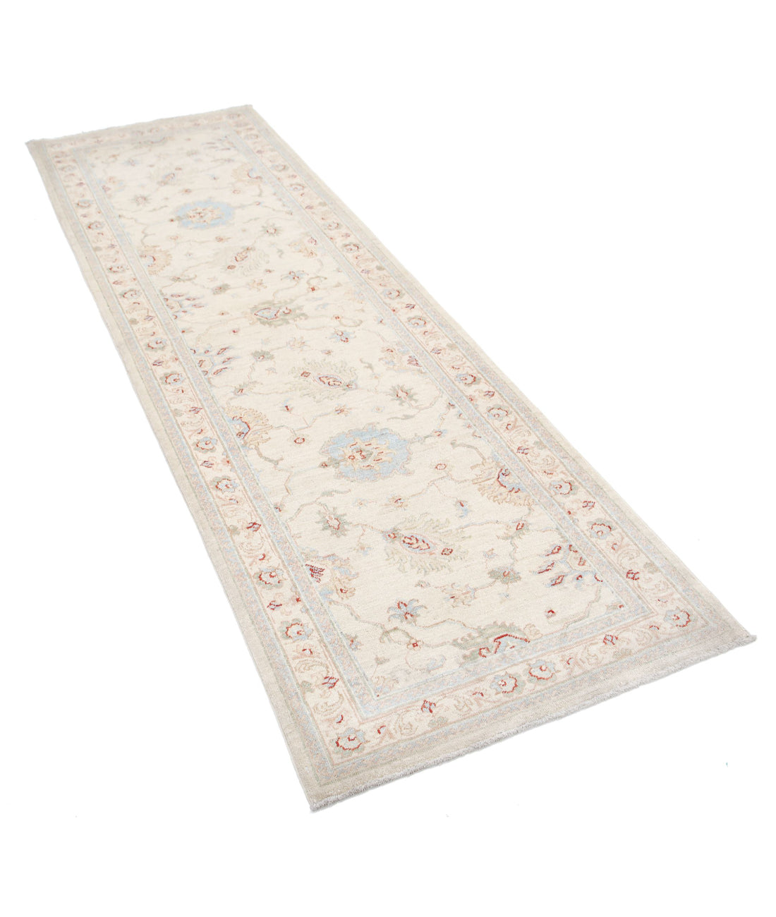 Alfombra de lana Serenity anudada a mano - 2'8'' x 8'5''