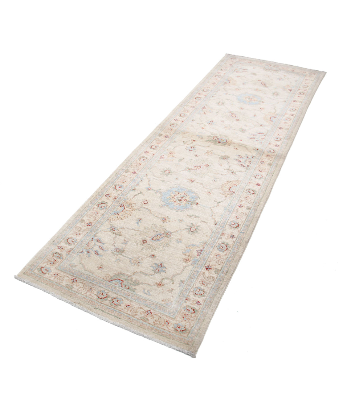 Alfombra de lana Serenity anudada a mano - 2'8'' x 8'5''