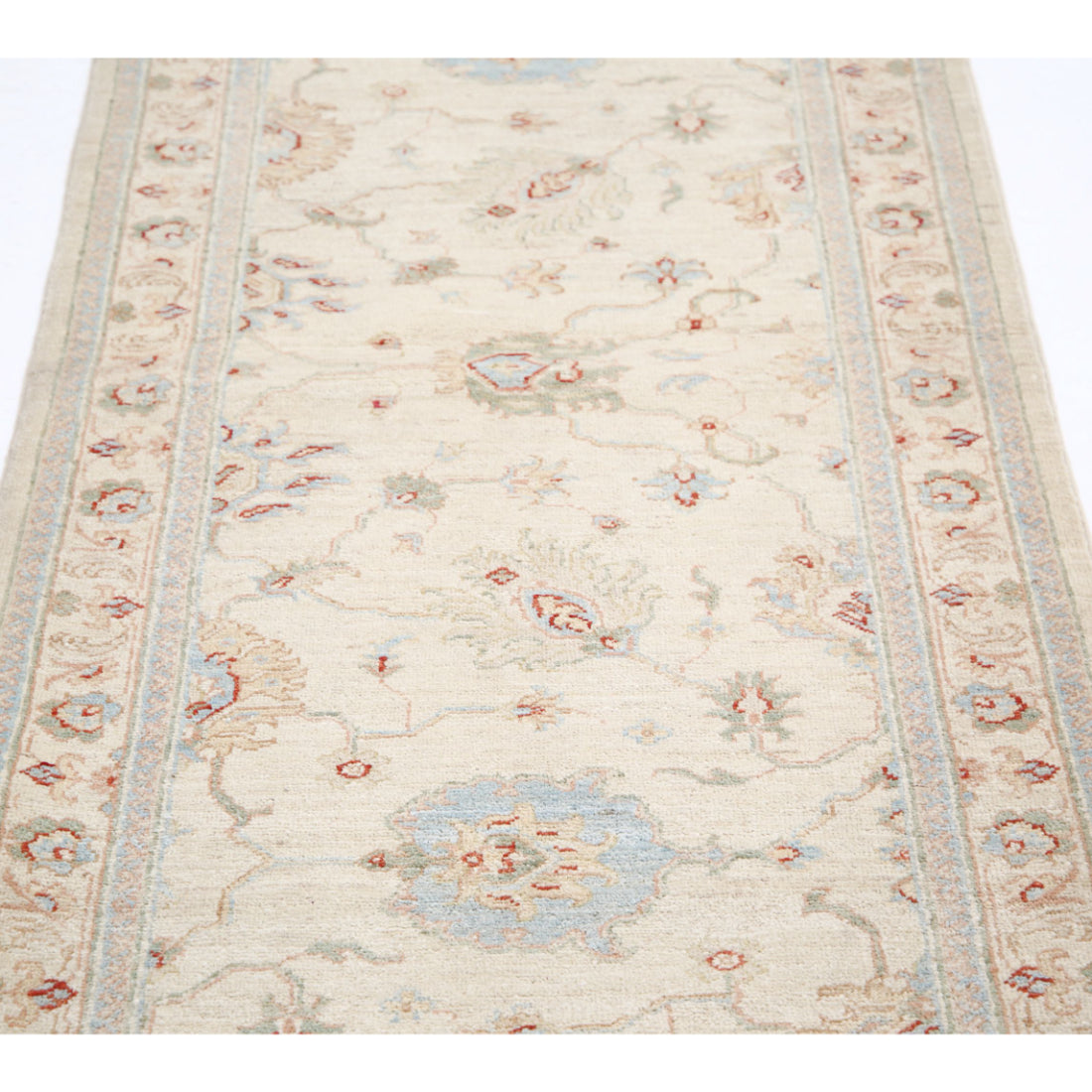 Alfombra de lana Serenity anudada a mano - 2'8'' x 8'5''