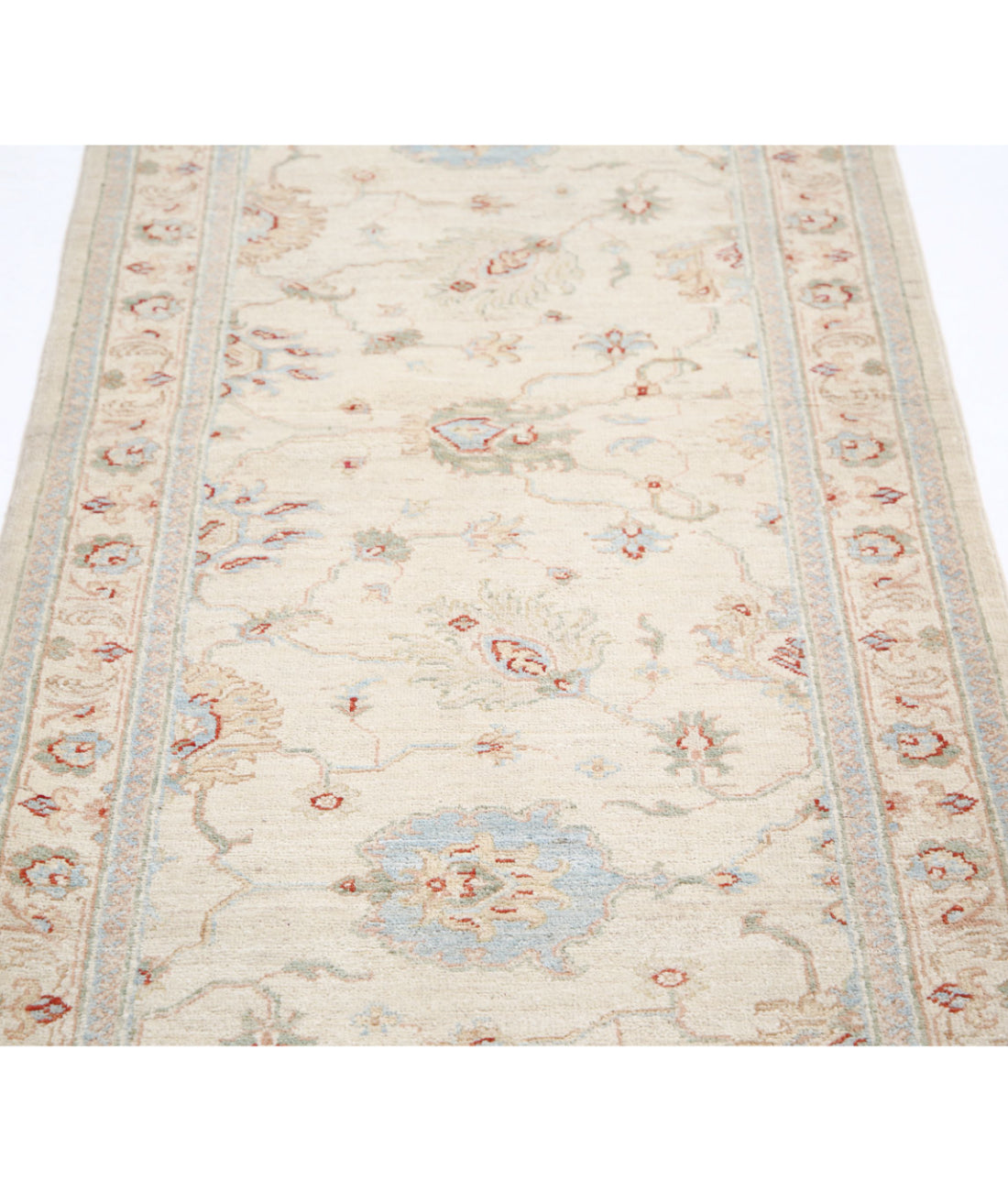 Alfombra de lana Serenity anudada a mano - 2'8'' x 8'5''