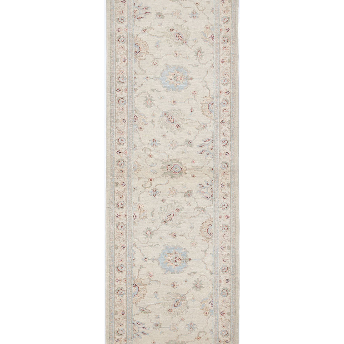 Alfombra de lana Serenity anudada a mano - 2'8'' x 8'5''