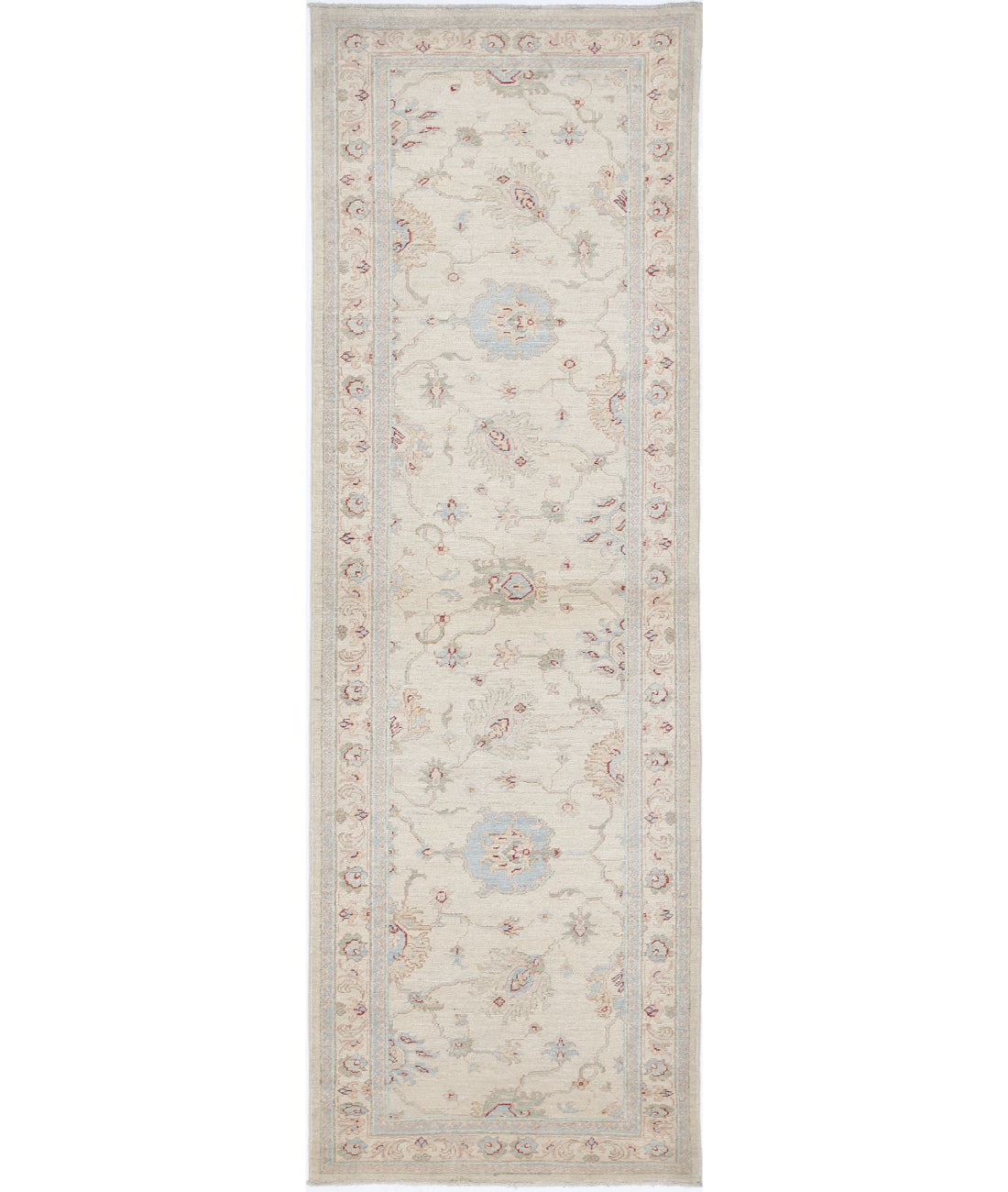 Alfombra de lana Serenity anudada a mano - 2'8'' x 8'5''