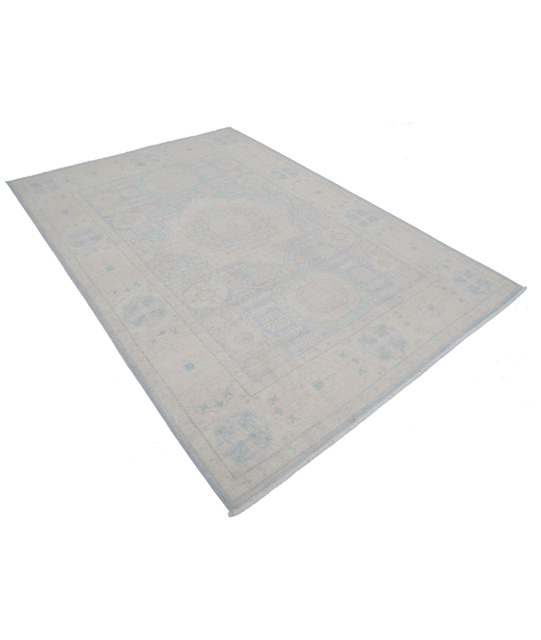 Alfombra de lana Serenity anudada a mano - 6'0'' x 8'6''