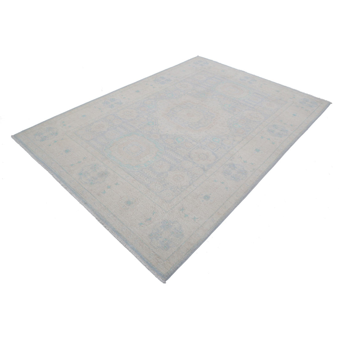Alfombra de lana Serenity anudada a mano - 6'0'' x 8'6''
