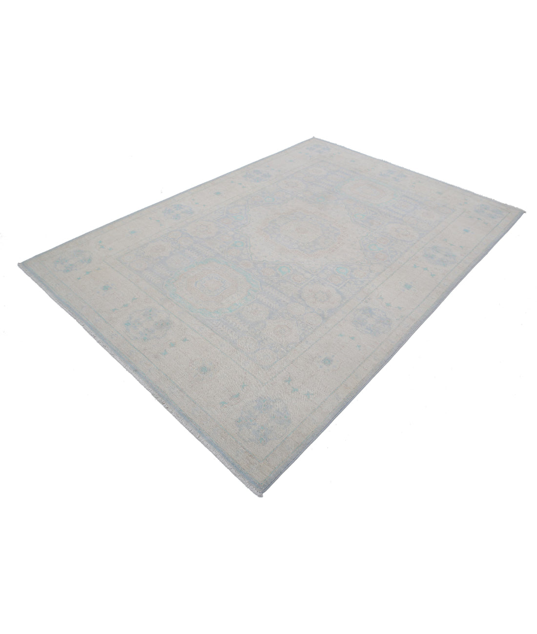 Alfombra de lana Serenity anudada a mano - 6'0'' x 8'6''
