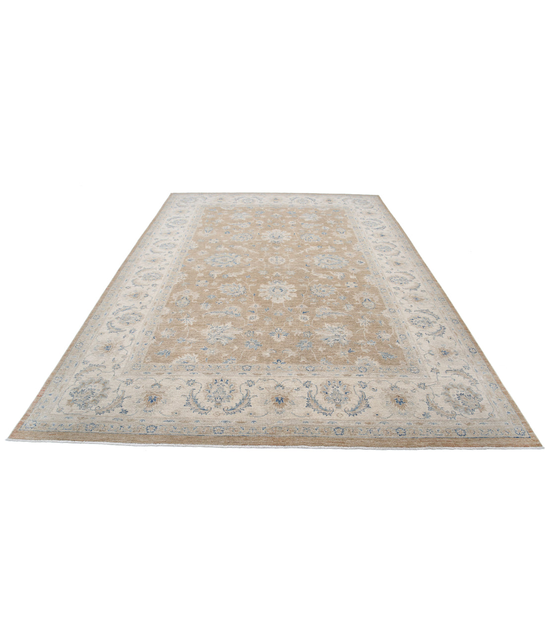 Hand Knotted Serenity Wool Rug - 8'0'' x 11'4'' 8'0'' x 11'4'' (240 X 340) / Brown / Ivory