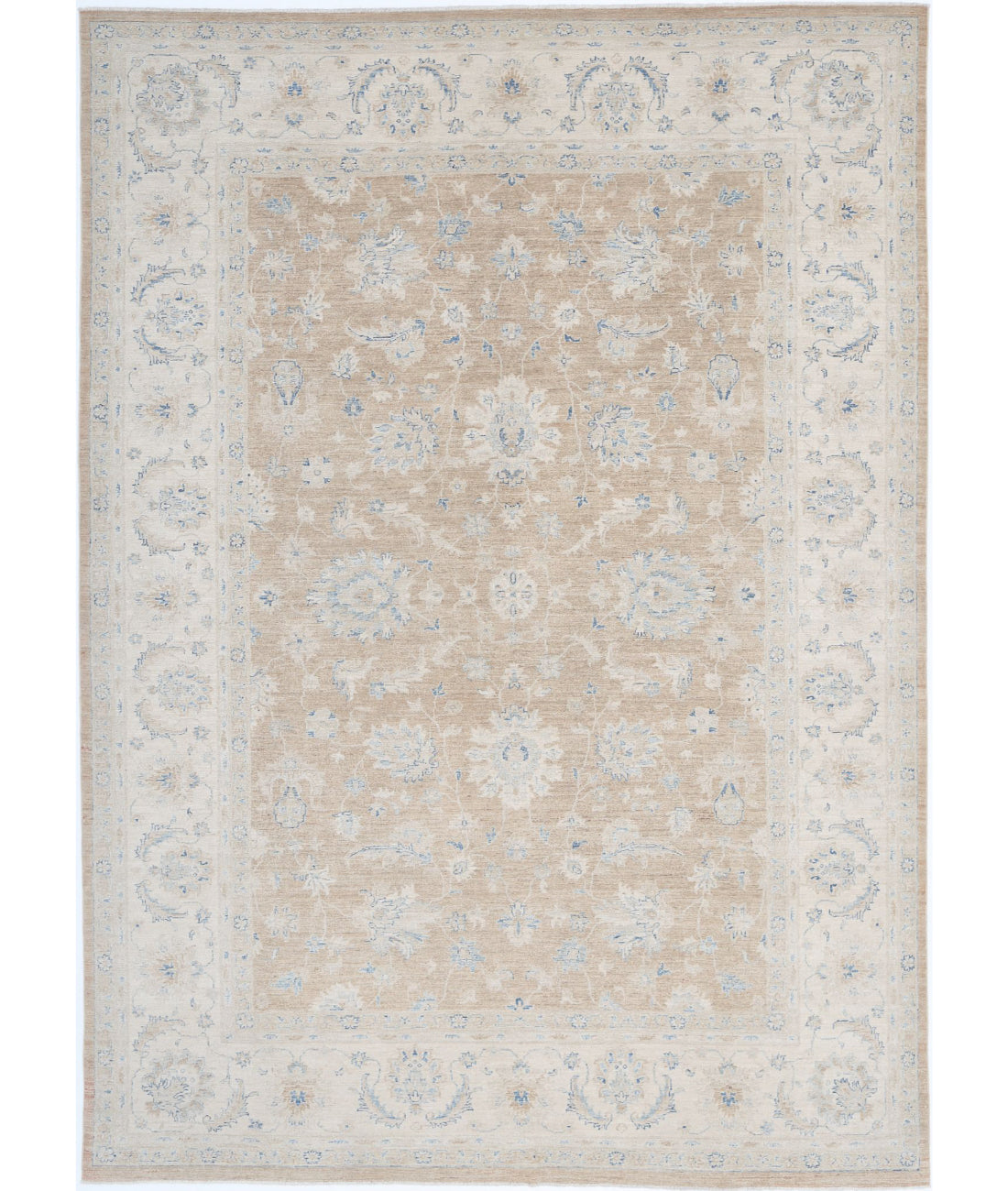 Hand Knotted Serenity Wool Rug - 8'0'' x 11'4'' 8'0'' x 11'4'' (240 X 340) / Brown / Ivory
