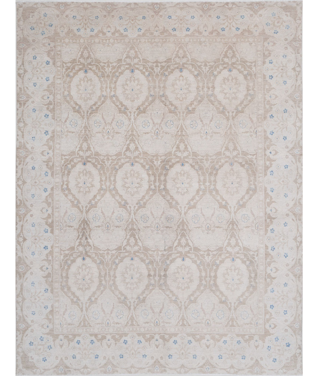 Hand Knotted Serenity Wool Rug - 8'10'' x 11'7'' 8'10'' x 11'7'' (265 X 348) / Brown / Ivory