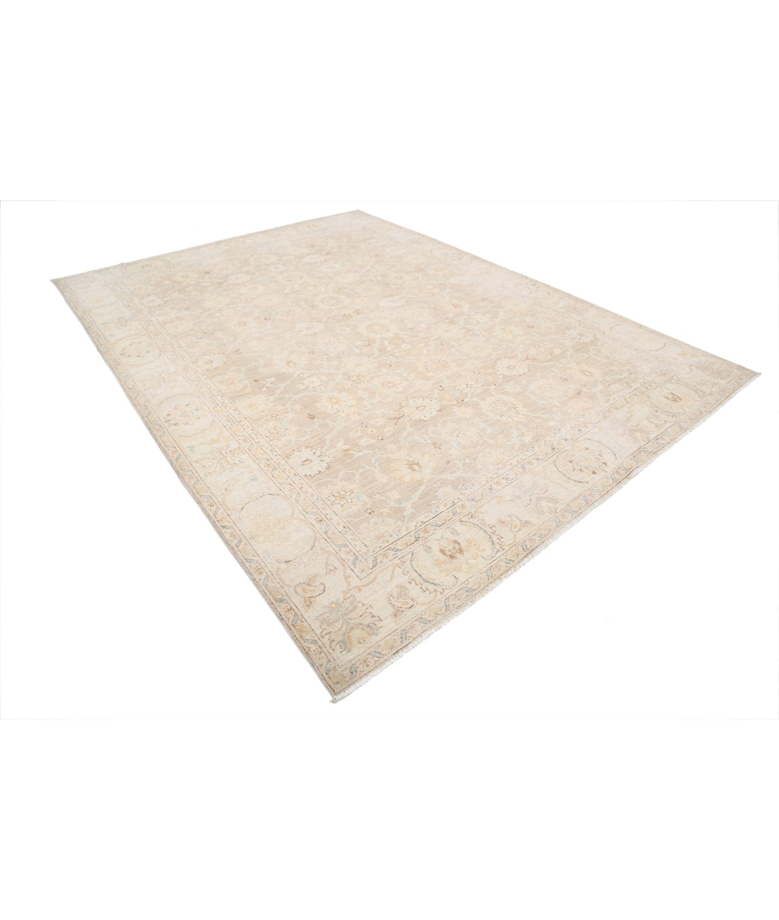 Hand Knotted Serenity Wool Rug - 4'0'' x 9'2'' 4'0'' x 9'2'' (120 X 275) / Brown / Ivory