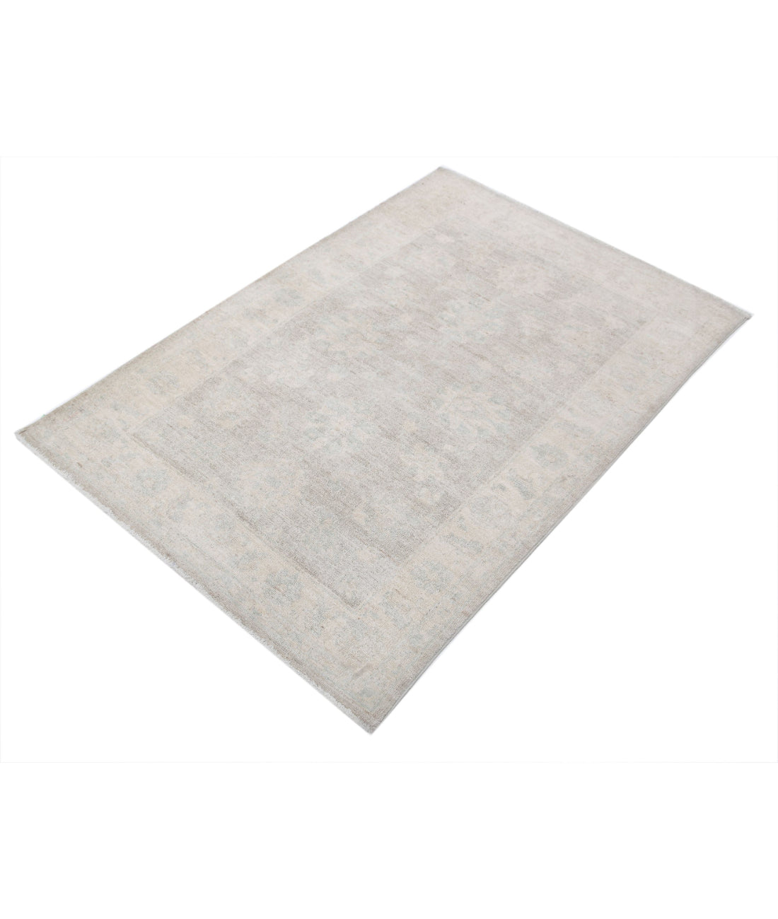 Hand Knotted Serenity Wool Rug - 3'1'' x 4'7'' 3'1'' x 4'7'' (93 X 138) / Brown / Ivory