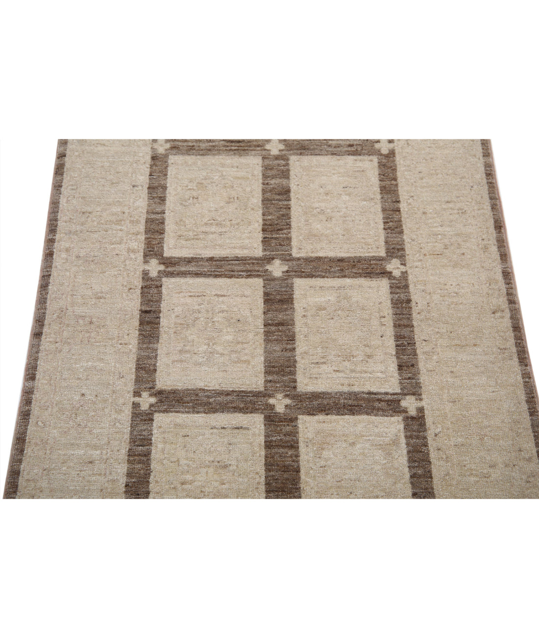 Hand Knotted Serenity Wool Rug - 2'6'' x 3'10'' 2'6'' x 3'10'' (75 X 115) / Brown / Ivory
