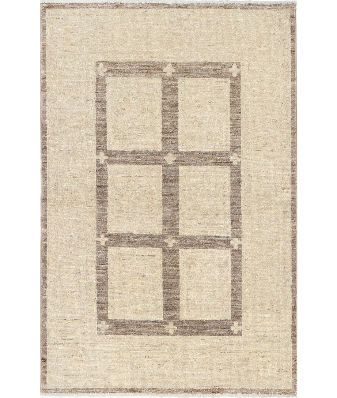 Hand Knotted Serenity Wool Rug - 2&#39;6&#39;&#39; x 3&#39;10&#39;&#39; 2&#39;6&#39;&#39; x 3&#39;10&#39;&#39; (75 X 115) / Brown / Ivory