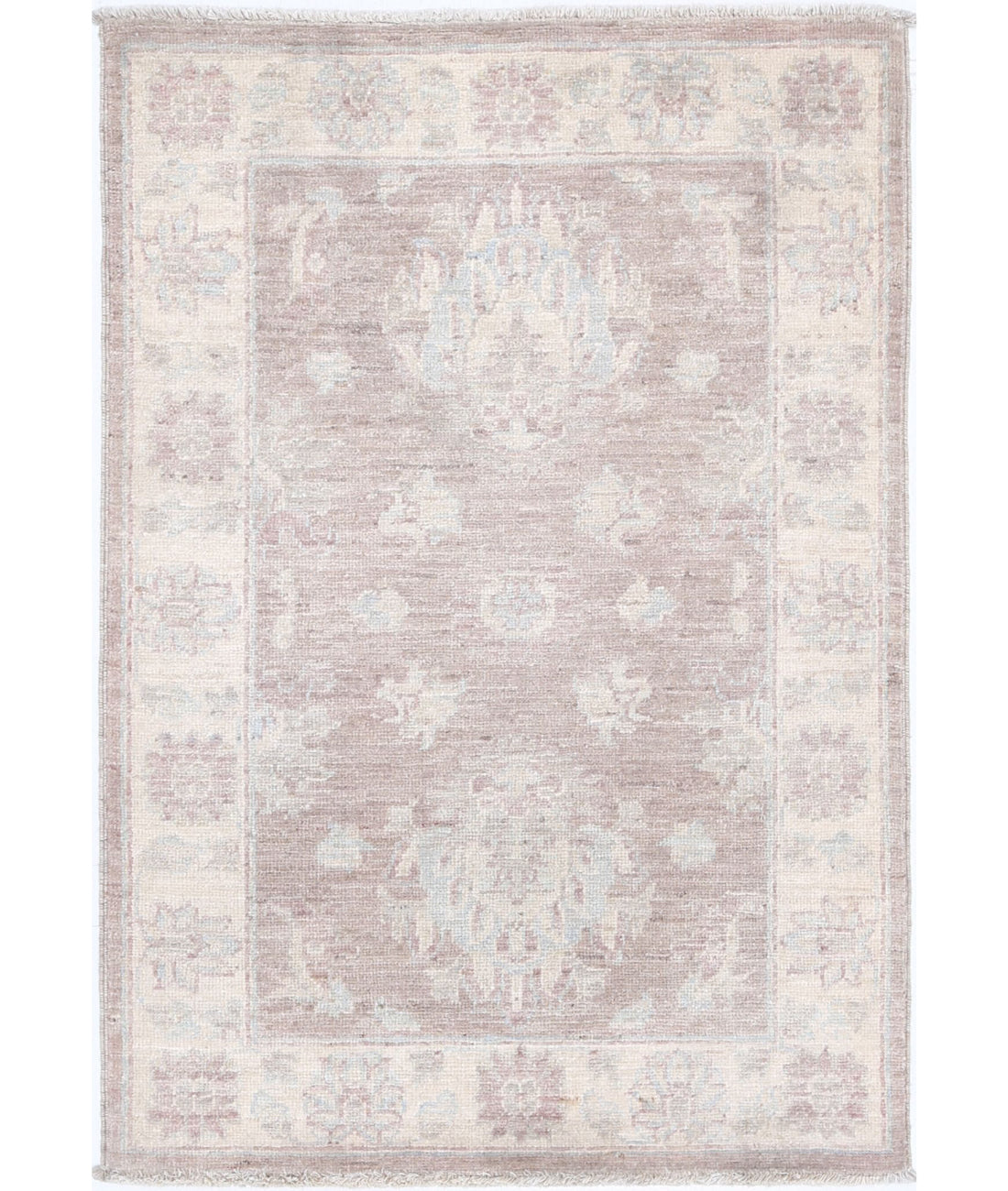 Hand Knotted Serenity Wool Rug - 2'2'' x 3'1'' 2'2'' x 3'1'' (65 X 93) / Brown / Ivory