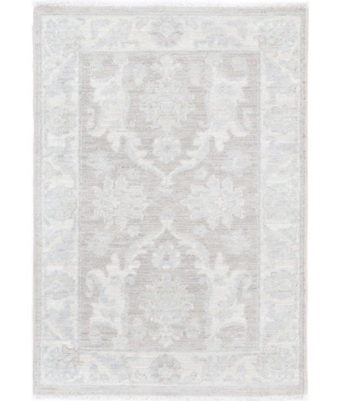 Hand Knotted Serenity Wool Rug - 2&#39;0&#39;&#39; x 2&#39;10&#39;&#39; 2&#39;0&#39;&#39; x 2&#39;10&#39;&#39; (60 X 85) / Brown / Ivory