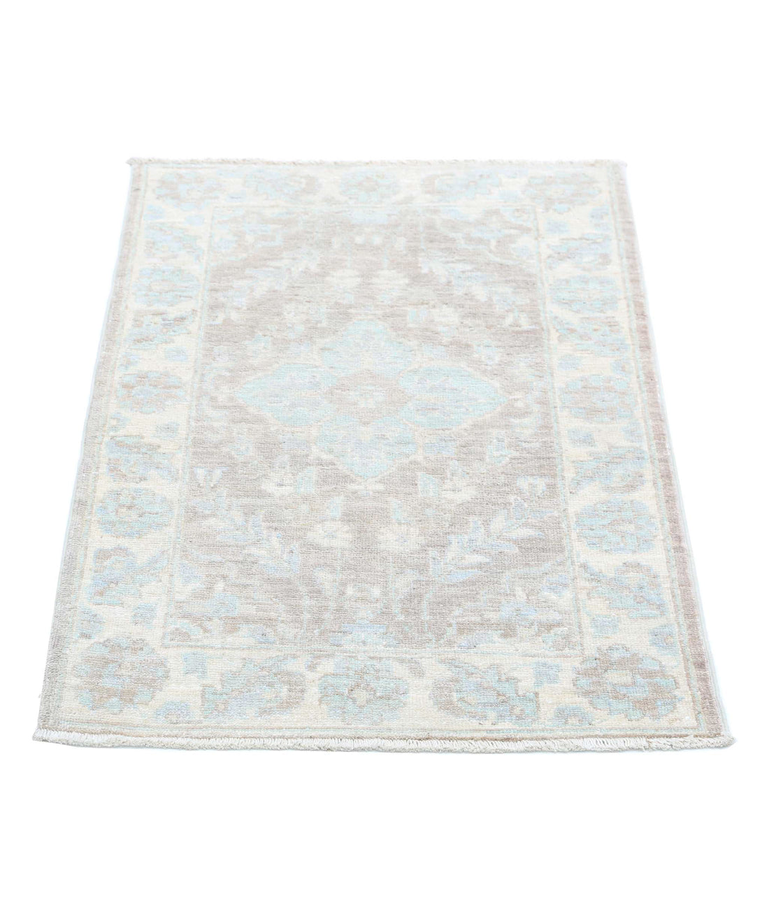 Hand Knotted Serenity Wool Rug - 2'0'' x 2'11'' 2'0'' x 2'11'' (60 X 88) / Brown / Ivory