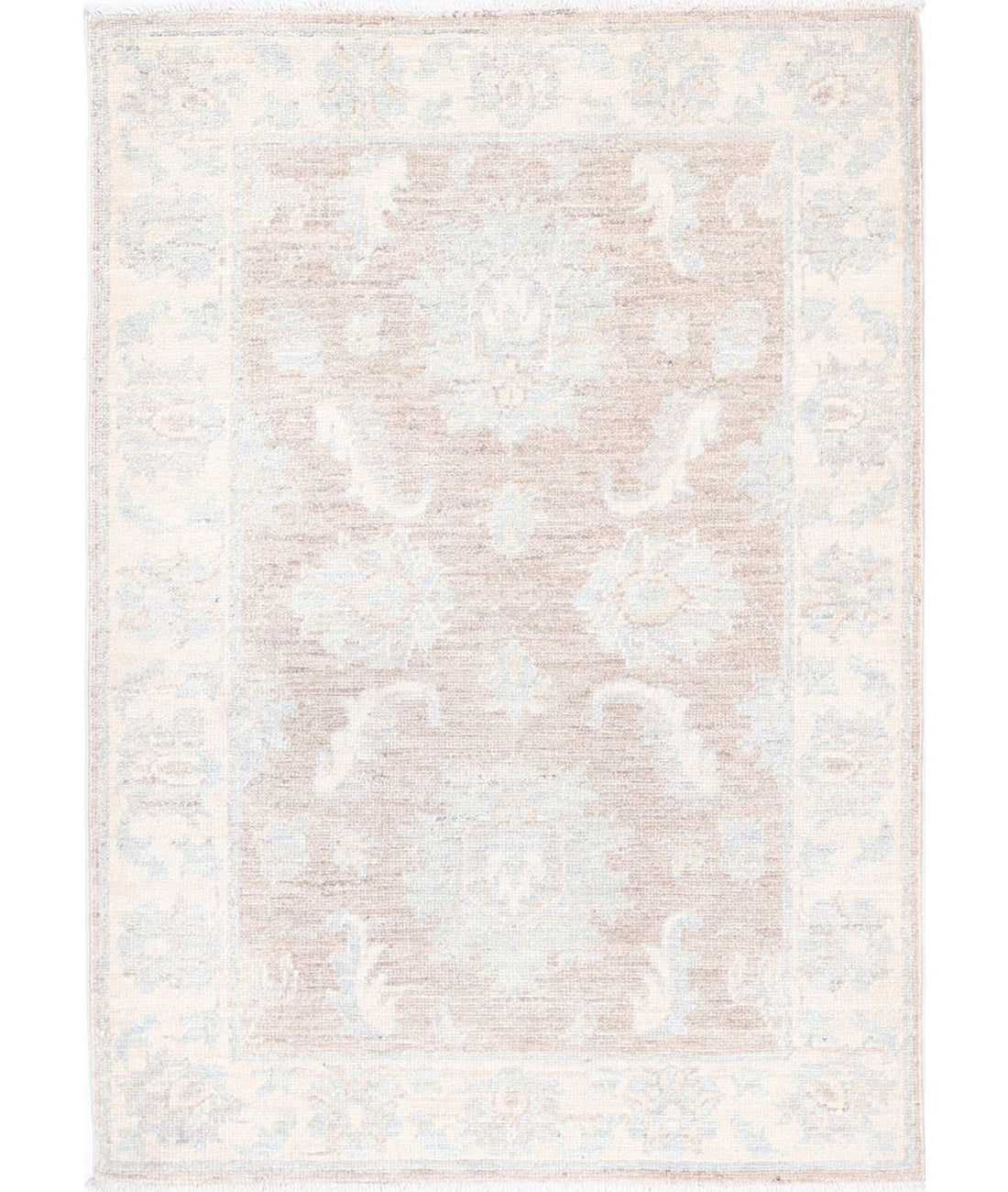 Hand Knotted Serenity Wool Rug - 2'3'' x 3'3'' 2'3'' x 3'3'' (68 X 98) / Brown / Ivory