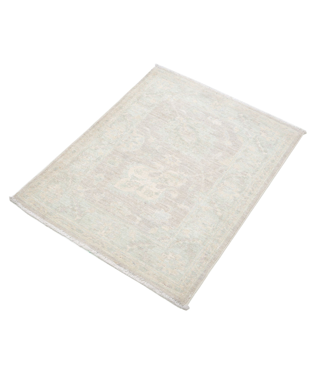 Hand Knotted Serenity Wool Rug - 2'3'' x 2'11'' 2'3'' x 2'11'' (68 X 88) / Brown / Ivory