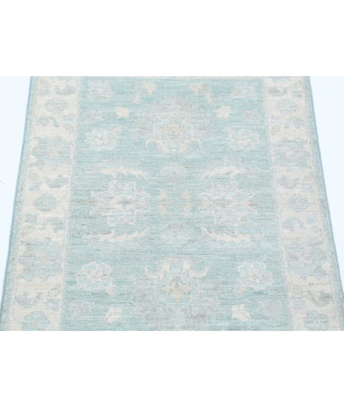 Hand Knotted Serenity Wool Rug - 2'0'' x 2'11'' 2'0'' x 2'11'' (60 X 88) / Green / Ivory