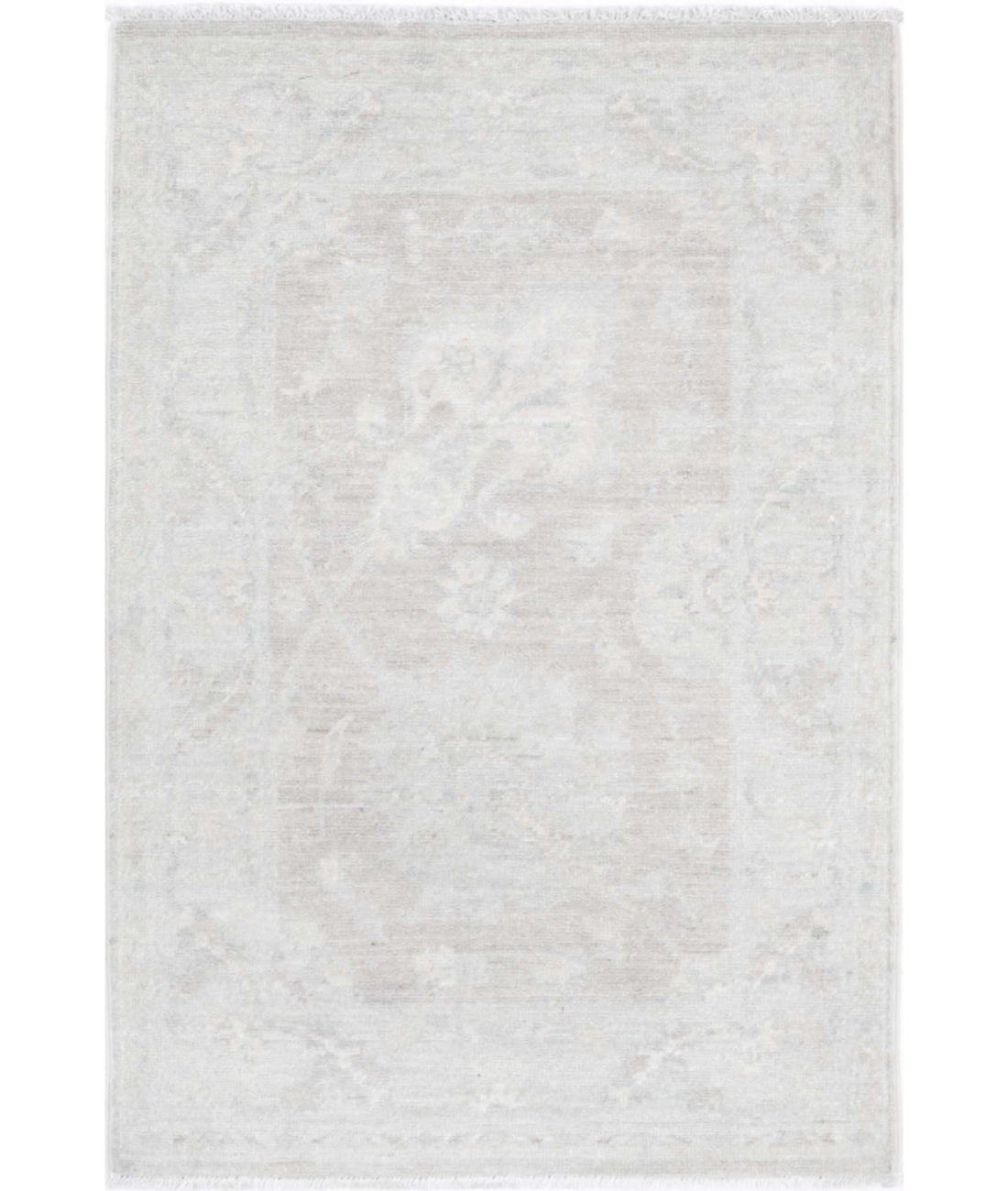 Hand Knotted Serenity Wool Rug - 2'0'' x 3'1'' 2'0'' x 3'1'' (60 X 93) / Brown / Ivory