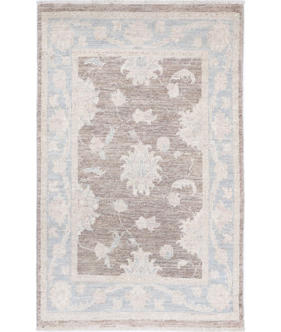 Hand Knotted Serenity Wool Rug - 2'0'' x 3'1'' 2'0'' x 3'1'' (60 X 93) / Brown / Grey