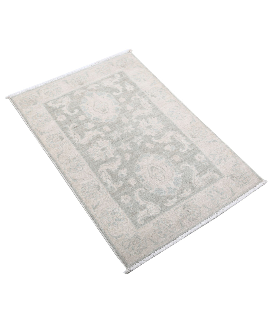 Hand Knotted Serenity Wool Rug - 2'0'' x 3'0'' 2'0'' x 3'0'' (60 X 90) / Grey / Ivory