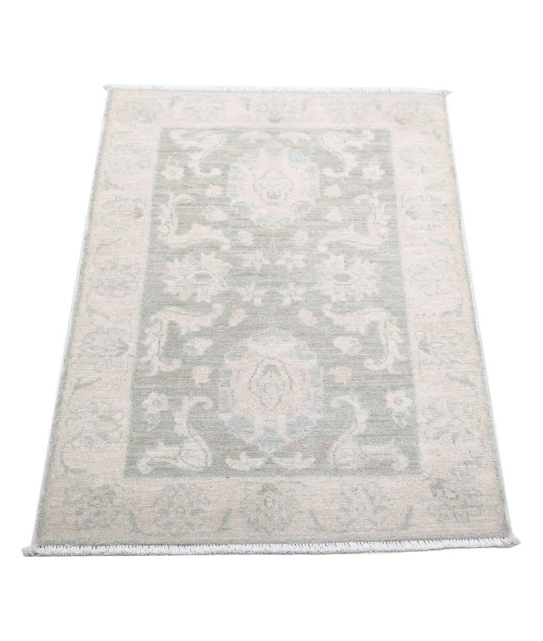 Hand Knotted Serenity Wool Rug - 2'0'' x 3'0'' 2'0'' x 3'0'' (60 X 90) / Grey / Ivory