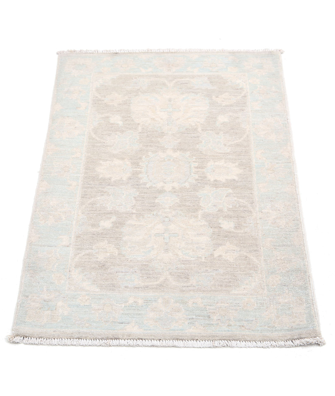 Hand Knotted Serenity Wool Rug - 2'0'' x 3'1'' 2'0'' x 3'1'' (60 X 93) / Brown / Blue