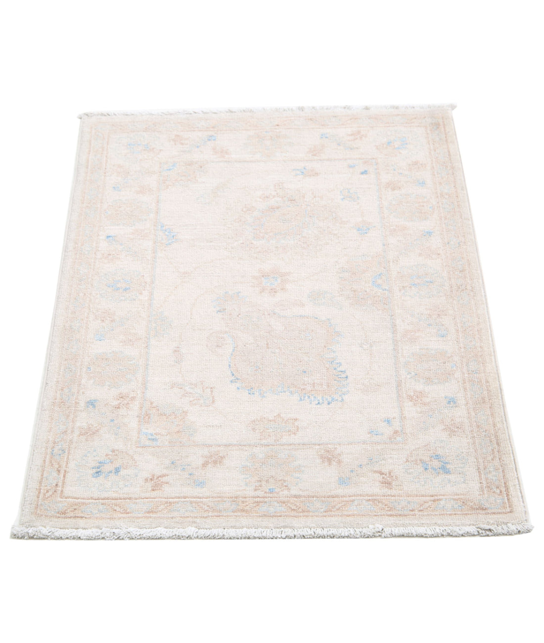 Hand Knotted Serenity Wool Rug - 2'1'' x 2'11'' 2'1'' x 2'11'' (63 X 88) / Ivory / Ivory
