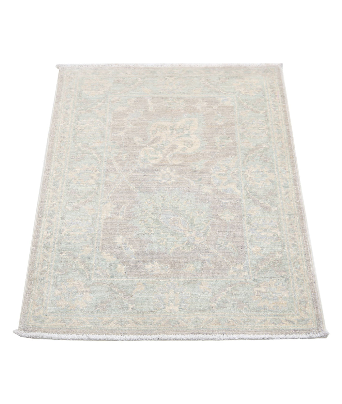 Hand Knotted Serenity Wool Rug - 2'0'' x 2'11'' 2'0'' x 2'11'' (60 X 88) / Brown / Ivory