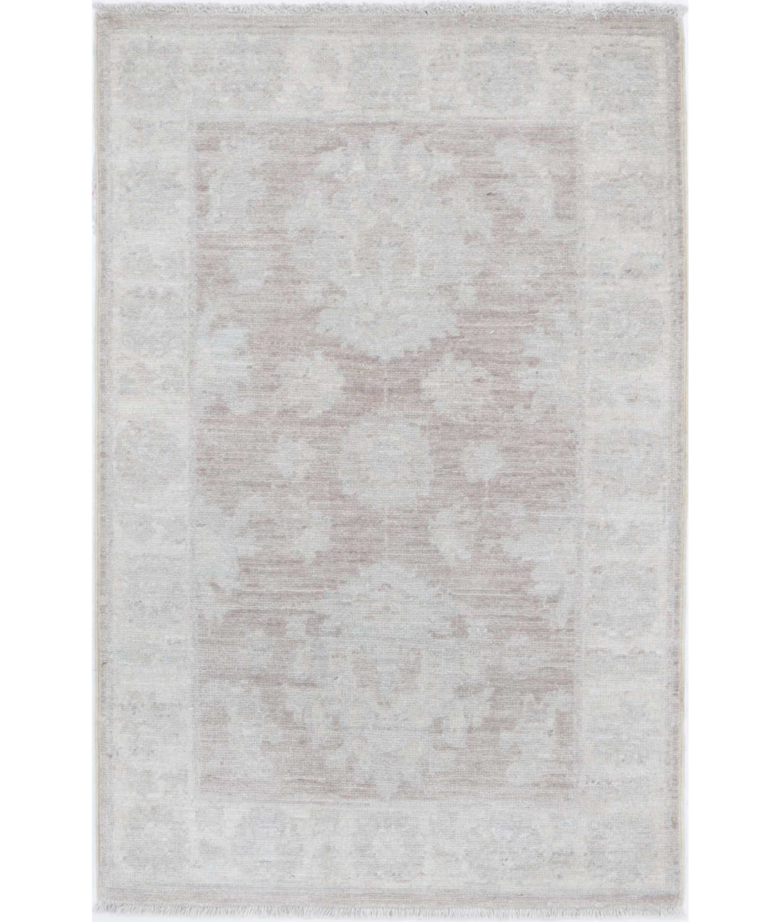 Hand Knotted Serenity Wool Rug - 2'1'' x 3'3'' 2'1'' x 3'3'' (63 X 98) / Brown / Ivory