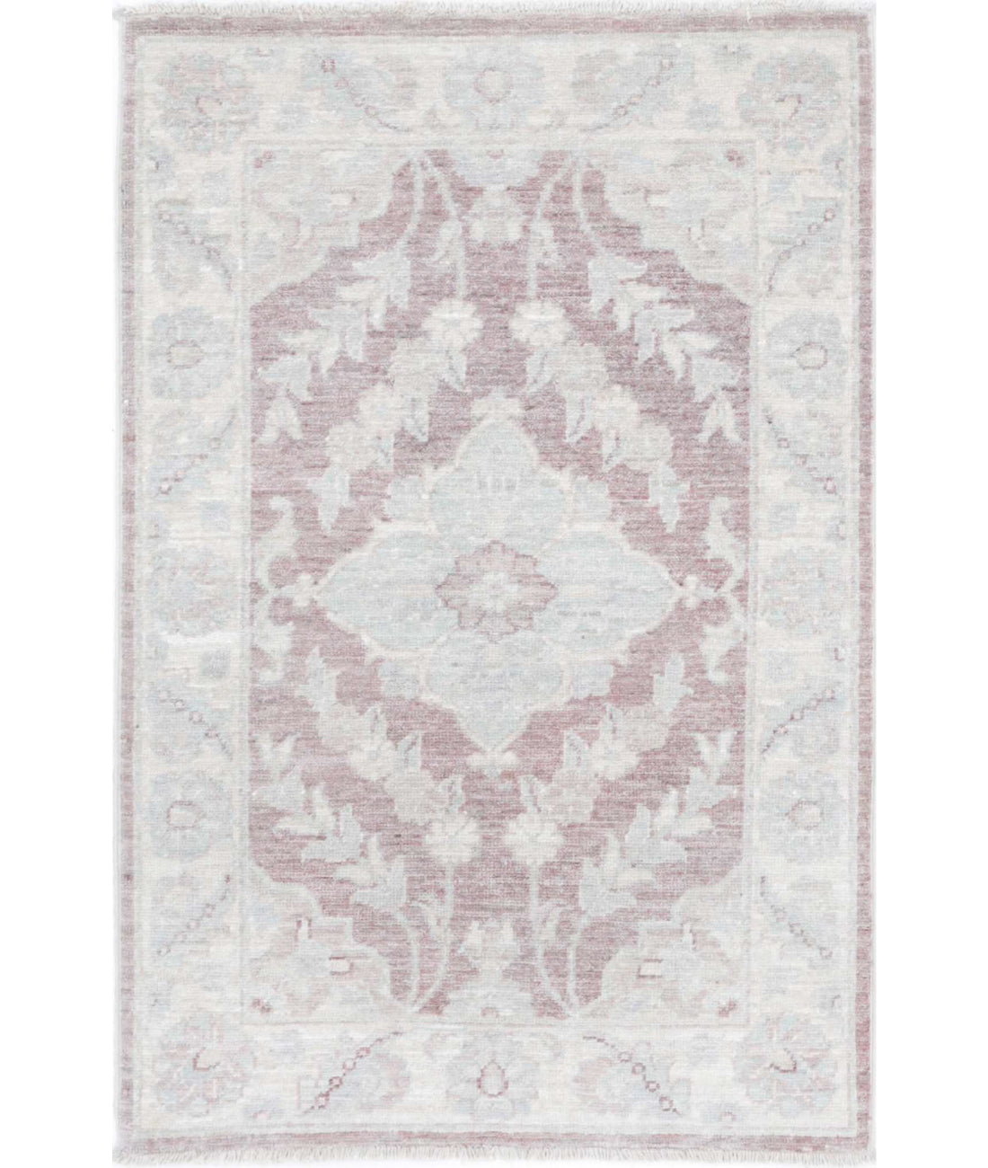 Hand Knotted Serenity Wool Rug - 2'1'' x 3'2'' 2'1'' x 3'2'' (63 X 95) / Brown / Ivory