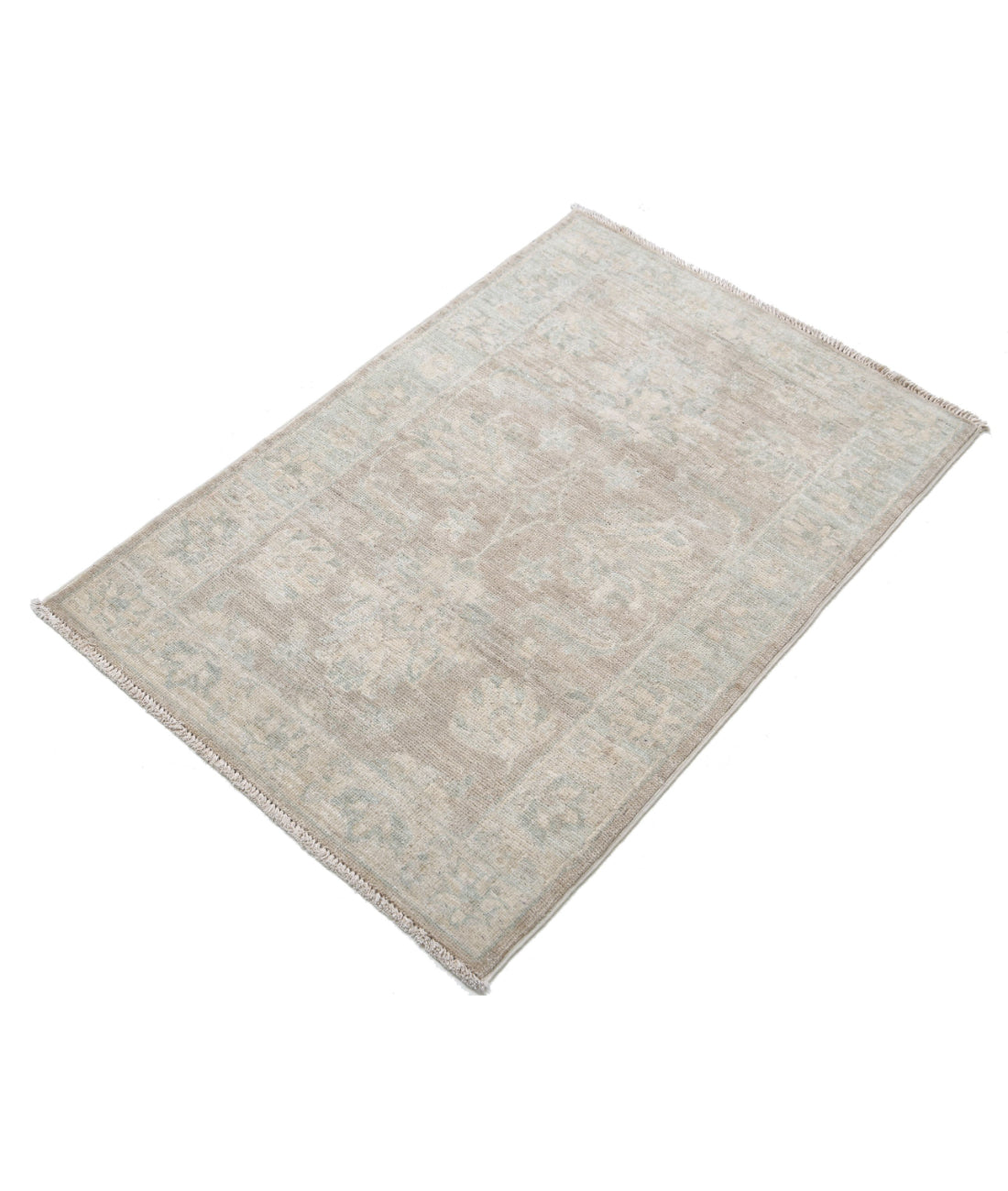 Hand Knotted Serenity Wool Rug - 2'1'' x 3'1'' 2'1'' x 3'1'' (63 X 93) / Brown / Ivory