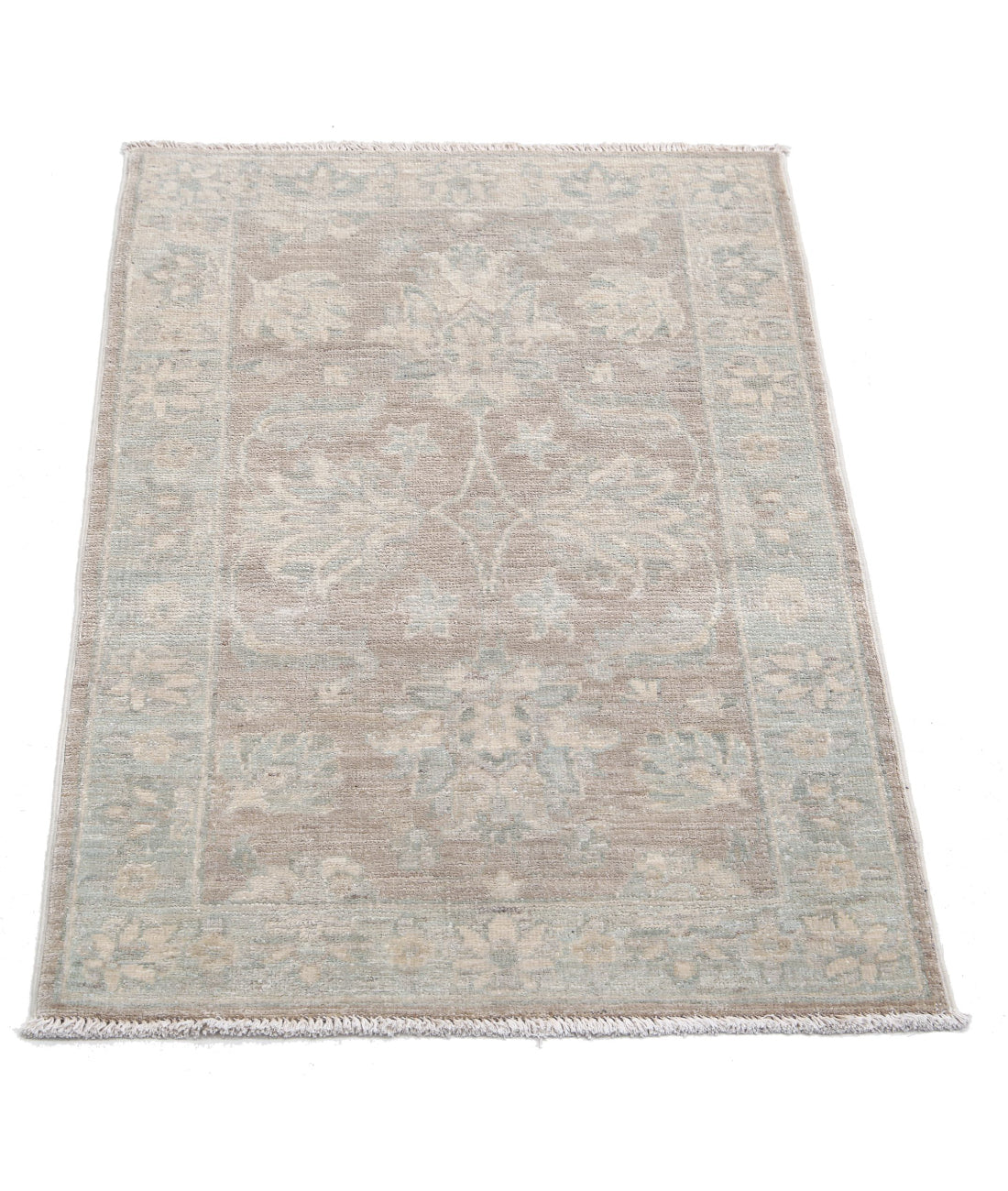 Hand Knotted Serenity Wool Rug - 2'1'' x 3'1'' 2'1'' x 3'1'' (63 X 93) / Brown / Ivory