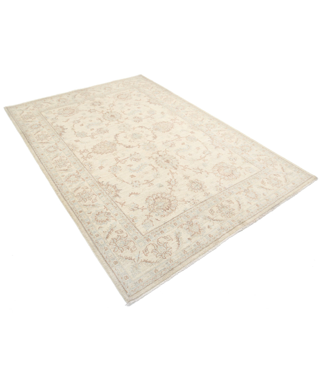 Hand Knotted Serenity Wool Rug - 5'5'' x 7'6'' 5'5'' x 7'6'' (163 X 225) / Ivory / Ivory