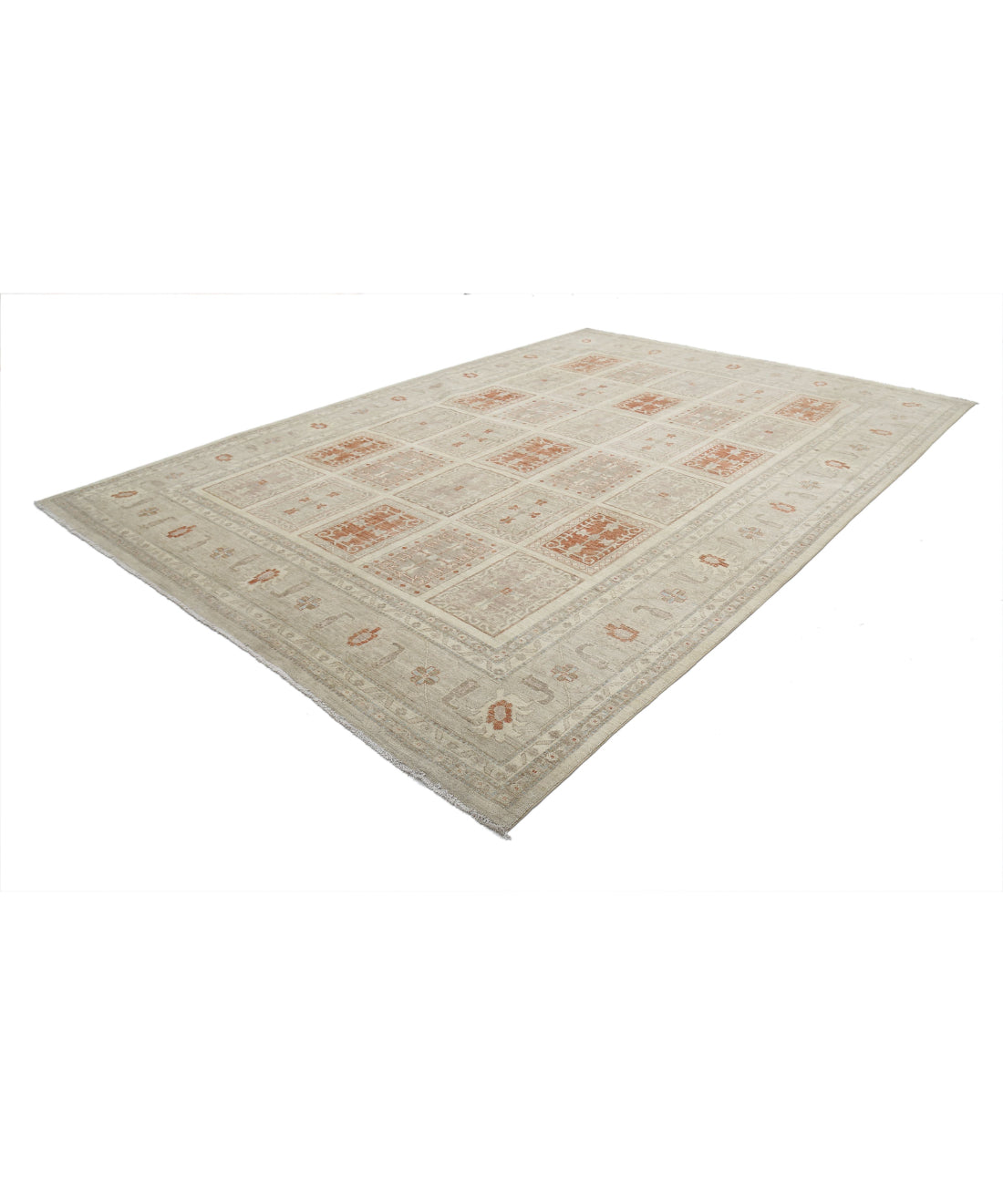 Hand Knotted Serenity Wool Rug - 9'7'' x 13'6'' 9'7'' x 13'6'' (288 X 405) / Brown / Brown