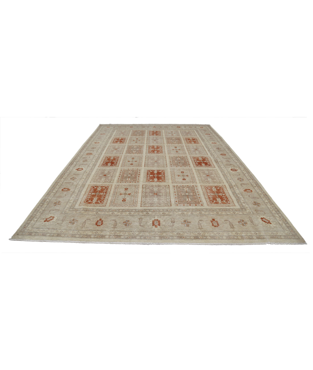 Hand Knotted Serenity Wool Rug - 9'7'' x 13'6'' 9'7'' x 13'6'' (288 X 405) / Brown / Brown
