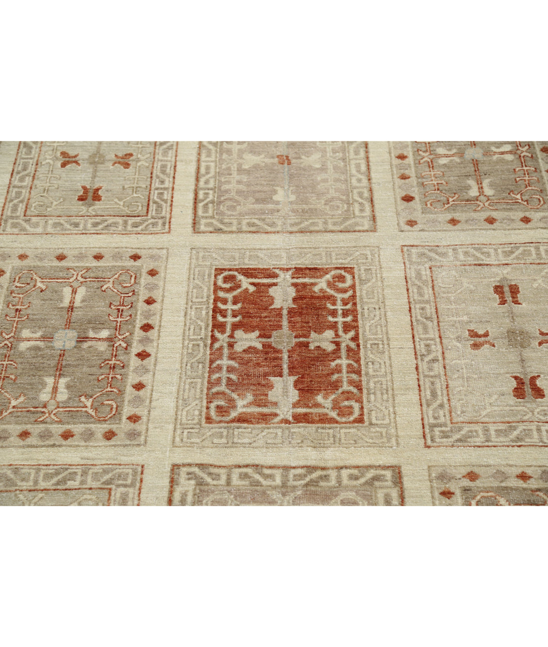 Hand Knotted Serenity Wool Rug - 9'7'' x 13'6'' 9'7'' x 13'6'' (288 X 405) / Brown / Brown