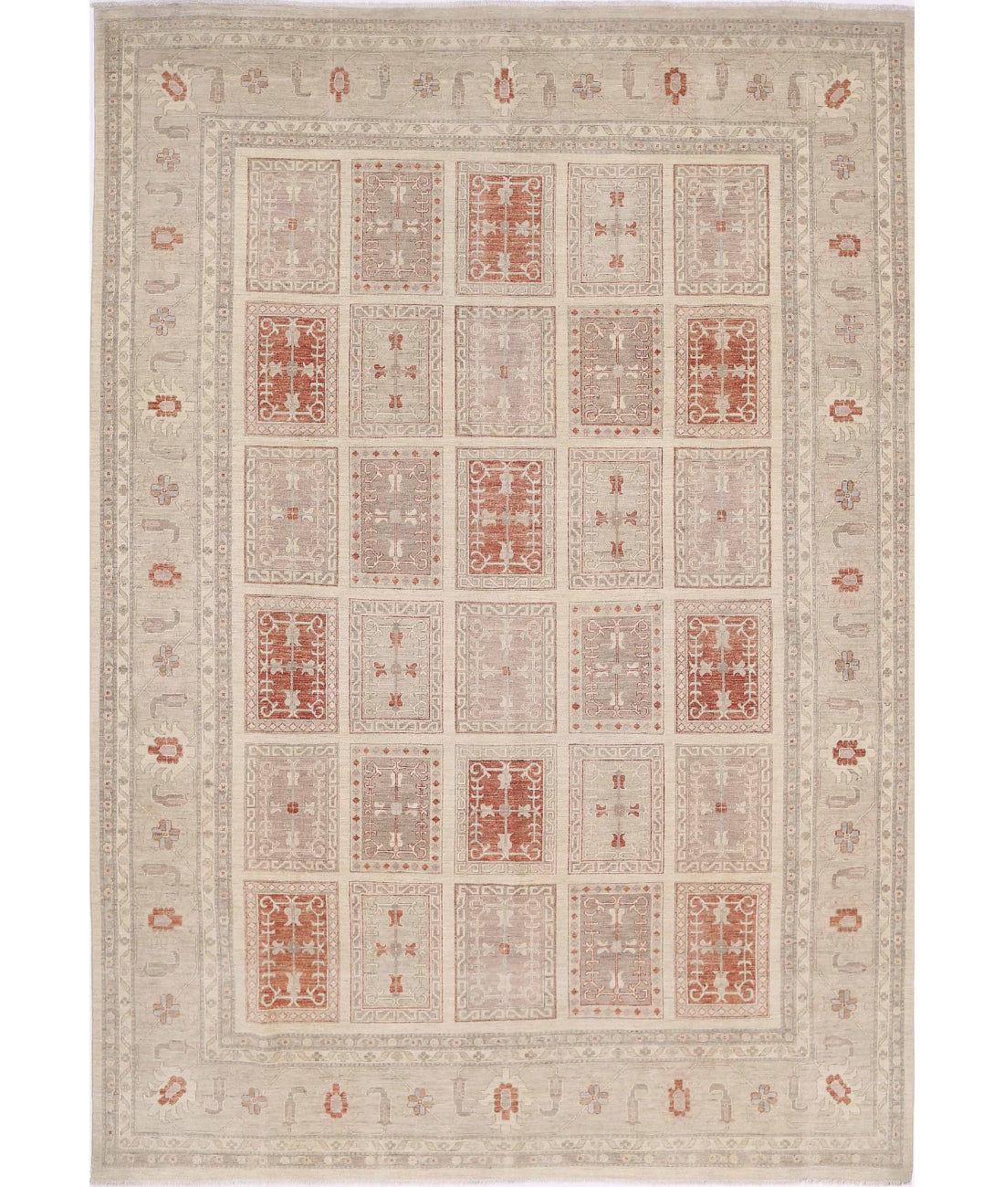 Hand Knotted Serenity Wool Rug - 9'7'' x 13'6'' 9'7'' x 13'6'' (288 X 405) / Brown / Brown