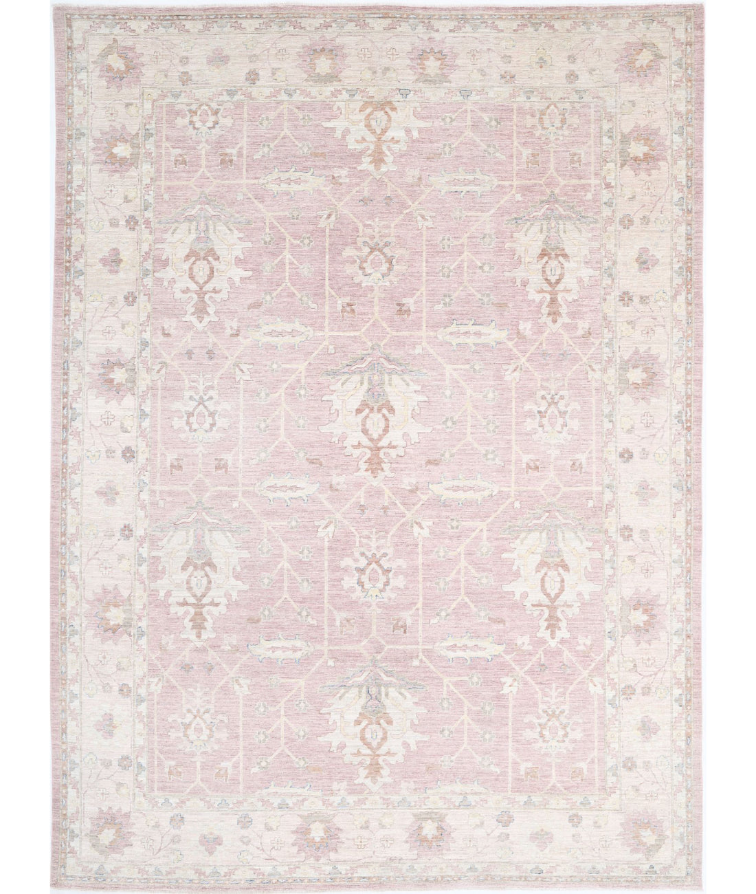Hand Knotted Serenity Wool Rug - 9&#39;10&#39;&#39; x 13&#39;4&#39;&#39; 9&#39;10&#39;&#39; x 13&#39;4&#39;&#39; (295 X 400) / Brown / Ivory