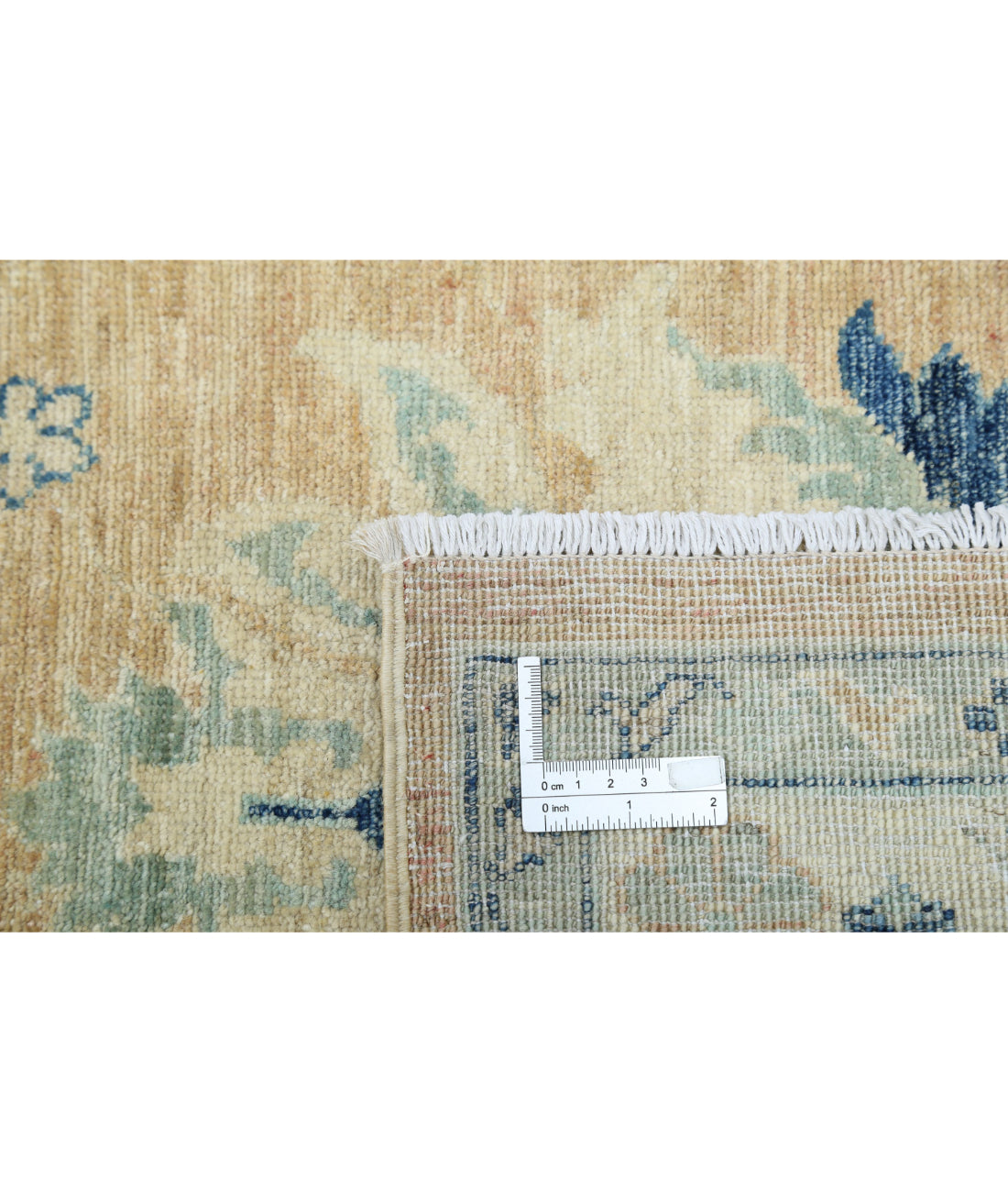 Hand Knotted Serenity Wool Rug - 9'8'' x 13'5'' 9'8'' x 13'5'' (290 X 403) / Taupe / Green