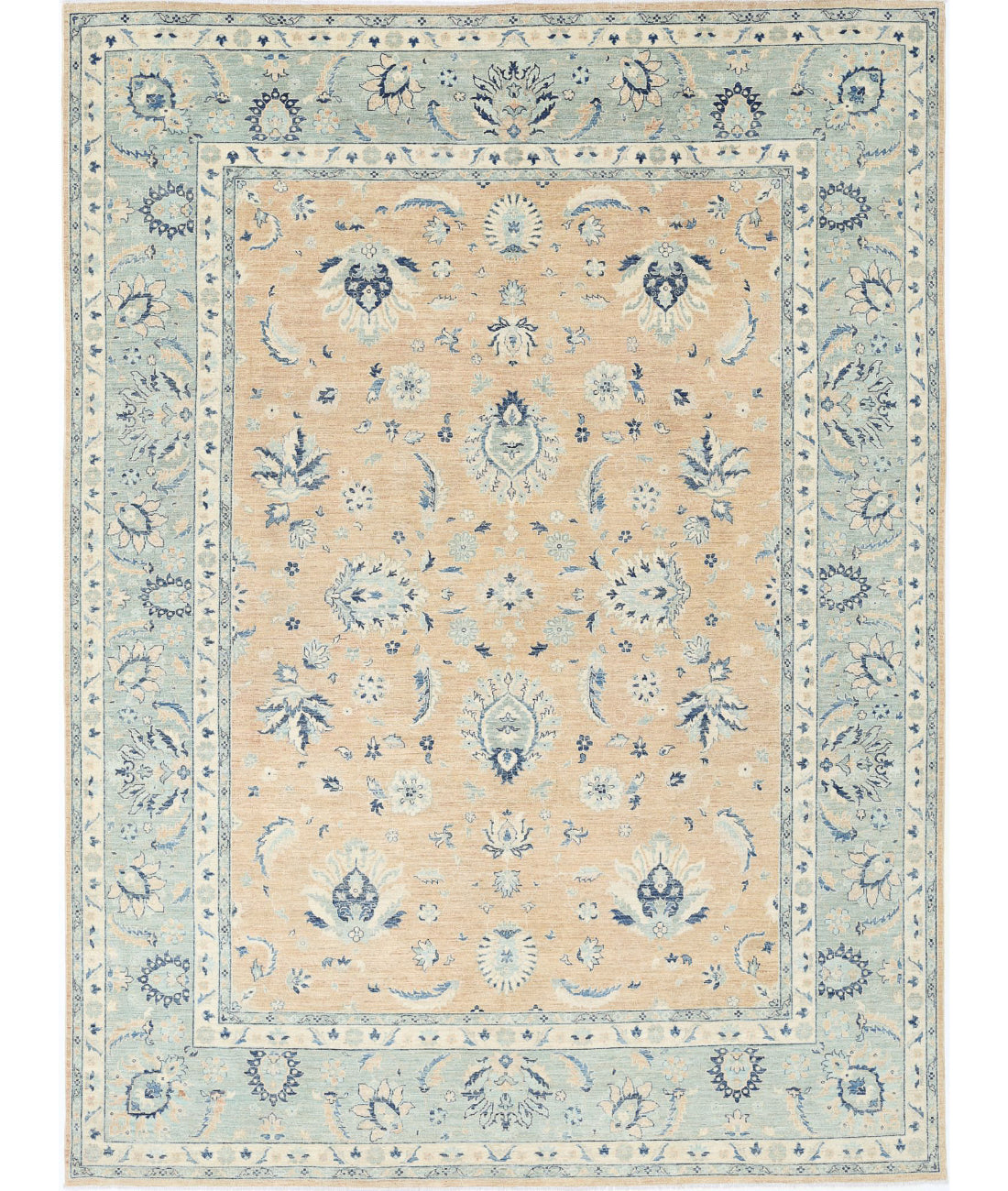 Hand Knotted Serenity Wool Rug - 9'8'' x 13'5''