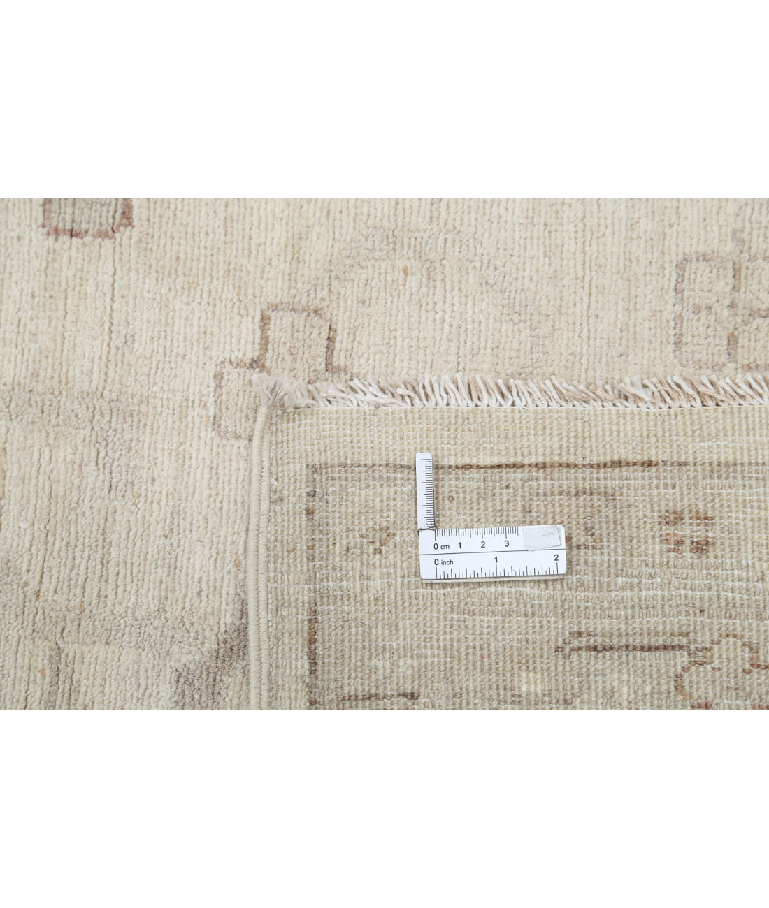 Hand Knotted Farhan Wool Rug - 12'11'' x 16'10'' 12'11'' x 16'10'' (388 X 505) / Ivory / Ivory